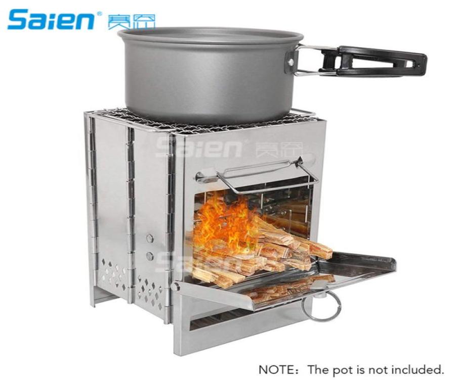 

Collapsible Wood Stove Grill Backpacking StovePortable Stainless Steel Wood Burning Stove For Hiking Traveling Picnic BBQ8625837