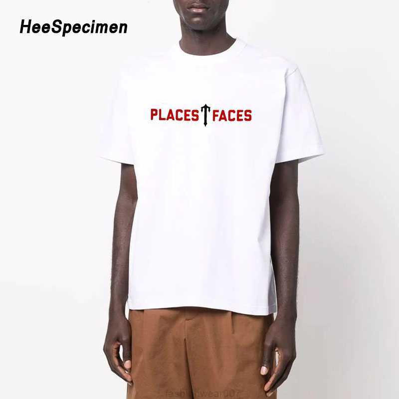 

Designer Fashion Clothing Tees Tsihrts Shirts Placesfaces x Trapstar Co Branded Short Sleeve Tshirt Cotton London Fashion Couple Half Sleeve Rock Hip hop Cotton Str, White