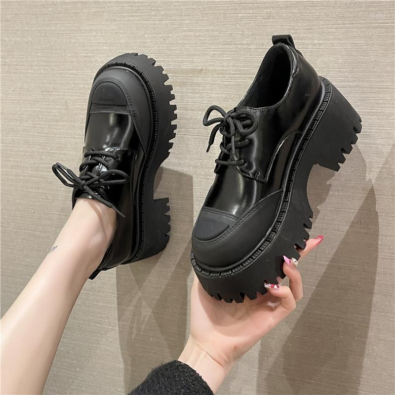 

Dress Shoes Spring Women's Mary Janes Female Shallow Mouth Preppy Style Thick Heels Square Toe Split Derby Zapatos, Beige