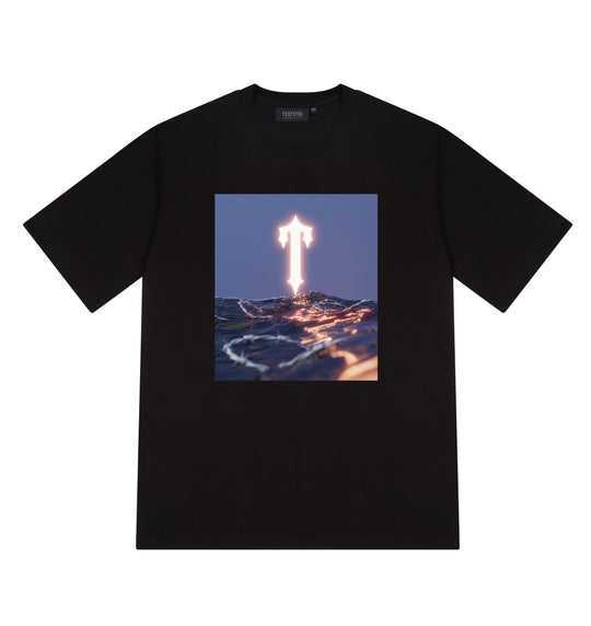 

Designer Fashion Clothing Tees Tsihrts Shirts Trapstar London Niche Rap Trend Short Sleeved High Street Printed Casual Unisex Tshirt Rock Hip hop Cotton Streetwear, Black