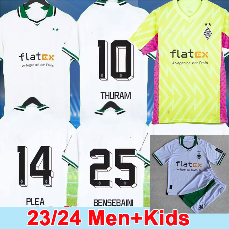 

2023 2024 Borussia Monchengladbach soccer Jerseys 23 24 Gladbach THURAM PLEA STINDL football shirt Bensebaini NEUHAUS GINTER HOFMANN EMBOLO Men Kids Kits Uniforms, 23 24 goalkeeper