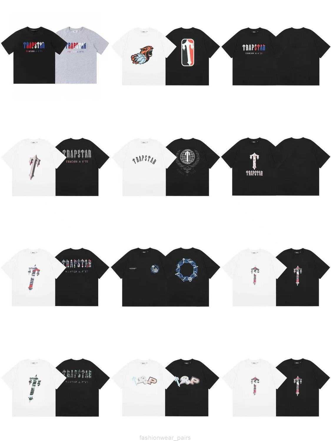 

Designer Fashion Clothing Tees Tsihrts Shirts Trapstar Short Sleeve Tshirt Small Fashion Brand Uk Drill Summer Casual Fashion Trapstar Short Sleeve Rock Hip hop Cot, 8cy112023 white