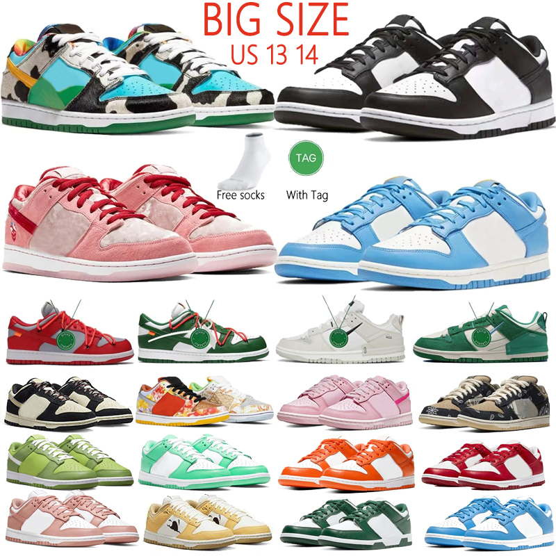 

Big size Panda black and white low mens shoes womens lows ben and jerry chunky dunky strange love green grey fog UNC orange university blue red triple pink us 13 14 EUR 47, Sb37