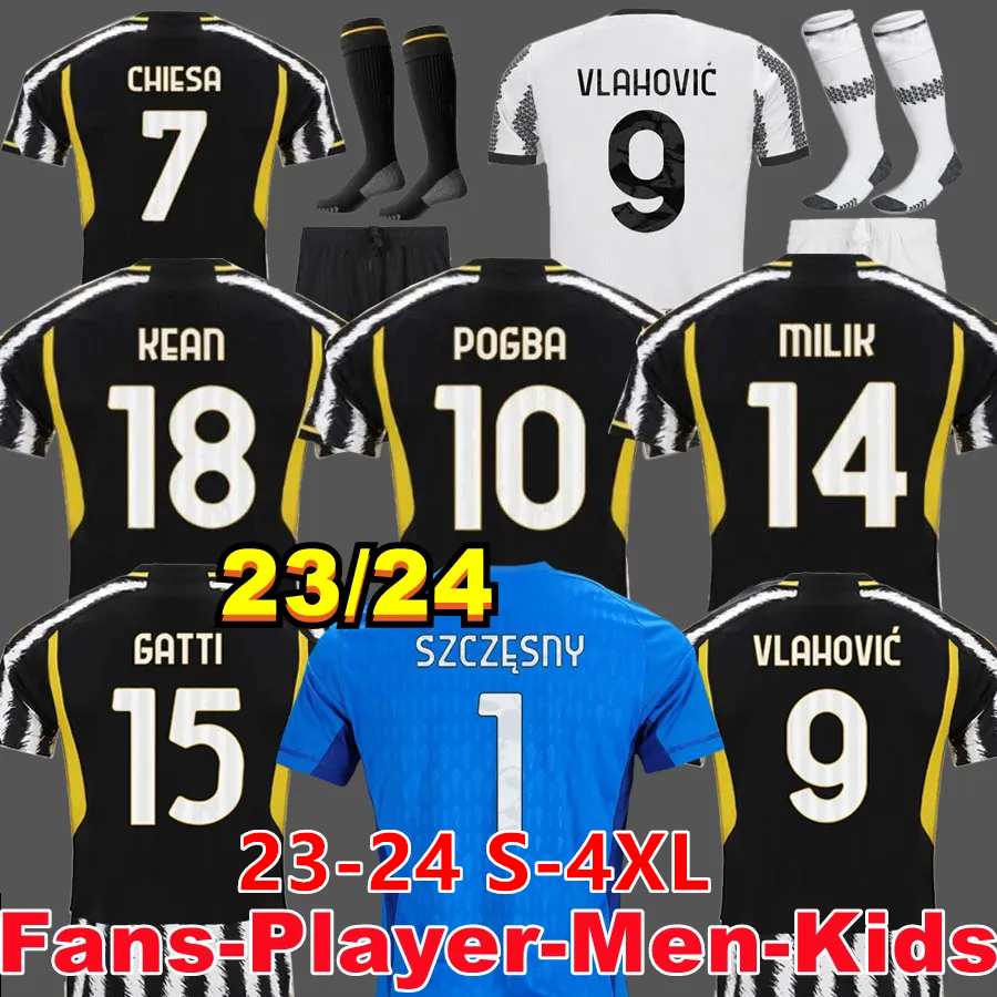 

Fans player Version soccer jerseys 2023 2024 home away MILIK DI MARIA VLAHOVIC KEAN POGBA CHIESA McKENNIE LOCATELLI top jerseys 23 24 Kits men and Kids unifor Juventus