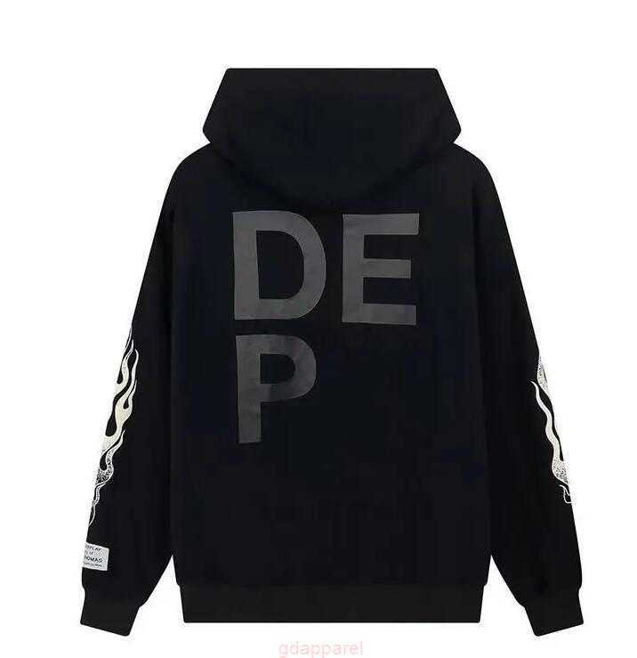 

Fashion Men Womens Galleries Hoodie Sweate Designer T-shirt Pullover Letter Flame Print Long Sleeve T-shirt High Street Sweatshirts, Shipping fee