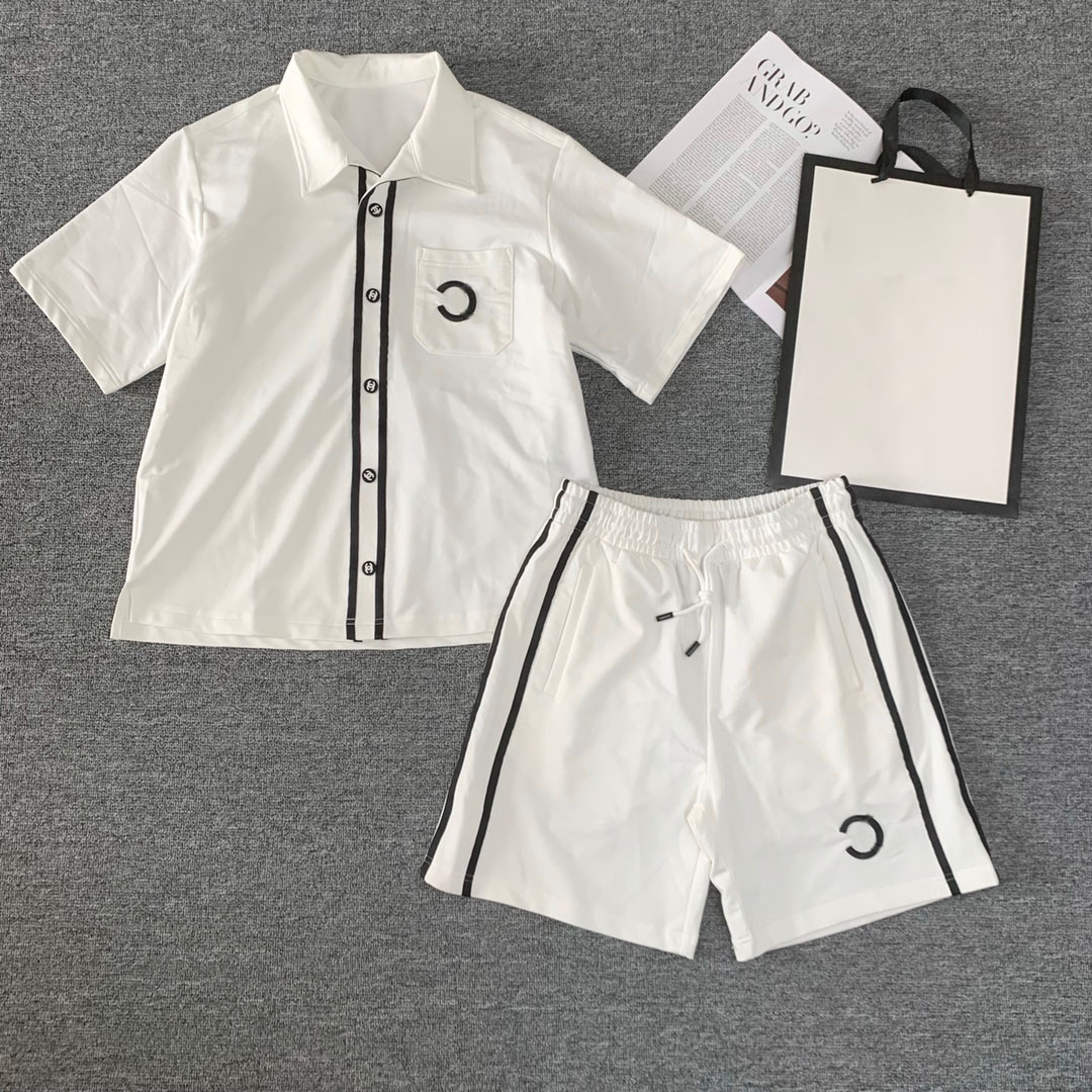 

Fashion Mens Womens Summer Tracksuits Sport Suits Casual Classic Letter Pattern Print Men's Short Sleeve Shorts Men Tops Boys Tees Colors Clothing#203