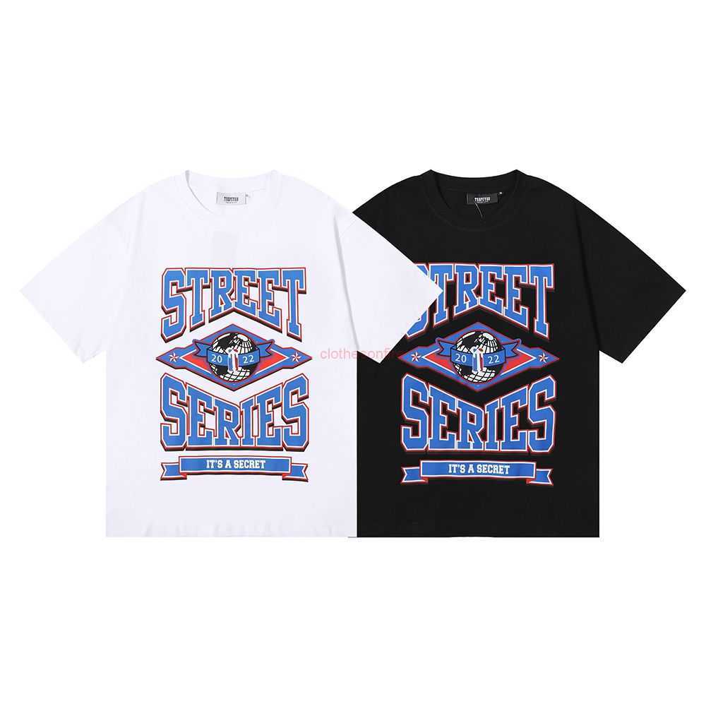 

Designer Fashion Clothing Tees Tsihrts Shirts New Fashion Brand Trapstar Street Secret Print High Quality Double Yarn Cotton Casual Short Sleeve Tshirts for Men Wom, White aq1020