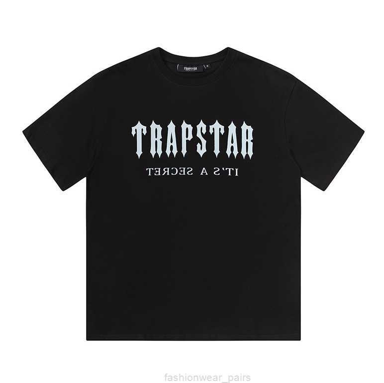 

Designer Fashion Clothing Tees Tsihrts Shirts American Street Trapstar Limited Letter Printed Short Sleeve Tshirt Loose Casual Mens Womens Pure Cotton Bottom Shir, 617 black short sleeve