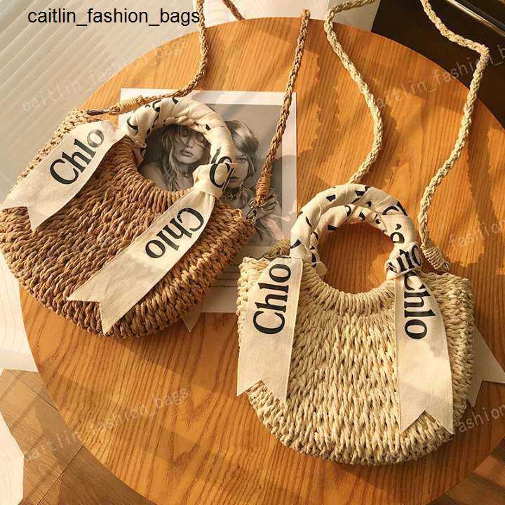 

Luxury Designer Bag Women's Fashion Straw Bag Handbag Crossbody Bag New Women's Summer Beach Scarf Alphabet Coffee Color Woven Bag caitlin_fashion_bags, #2 with logo