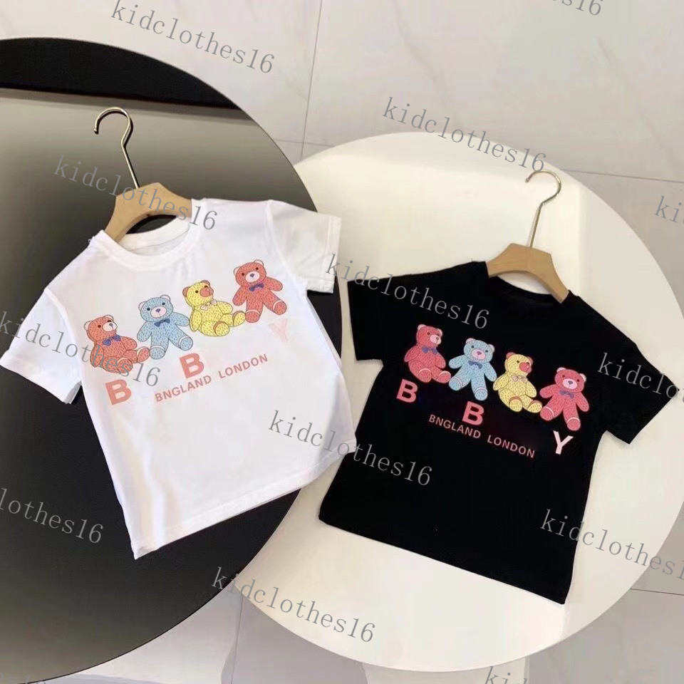 

T-Shirts Baby Designer Kid Tshirts Summer Girls Boys Fashion Tees Children Kids Casual Tops Letters Printed T Shirts luxury brand black white tops tees top brand, 1#