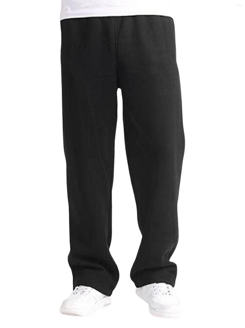 

Men's Pants Louatui Men Stretch Jogger Solid Color Straight Leg Workout Trousers Casual Sweatpants With Pockets (Light, Black