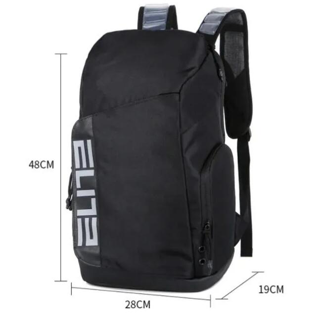 

Air cushion Unisex Elite Pro Hoops sports backpack student computer bag couple knapsack messenger bag Junior Training Bags outdoor back pack 7 colour, Grey + white logo