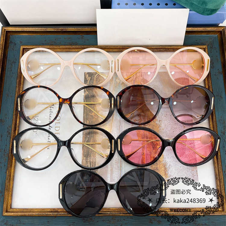 

Sunglasses Sunglasses Frames G family's new round frame display face small sunglasses female star ins net red same plate personalized sunglasses GG1202