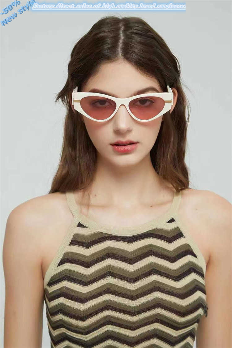 

Luxury Brands Design Sunglasses New Product f Family Fe40123 Sunglass Ins Popular on the Internet Same Personalized and Fashionable Cat Eye for Women