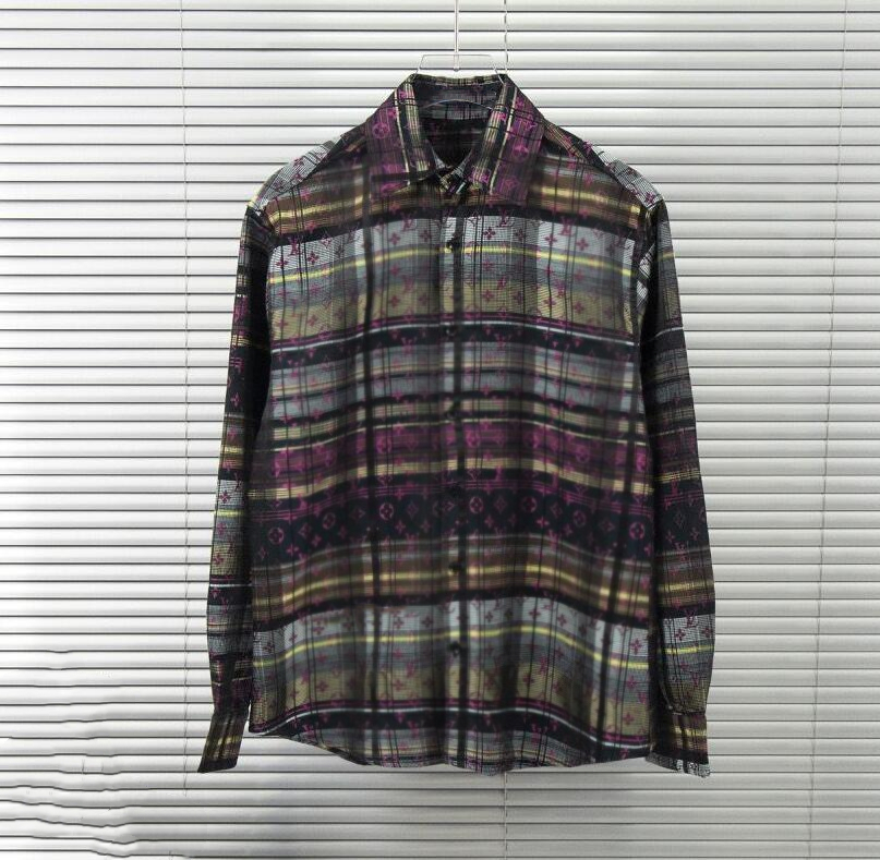 

New Men' Shirts Women' Casual Shirts fashion brands Designer Shirts Plaid Couple Top, Multi