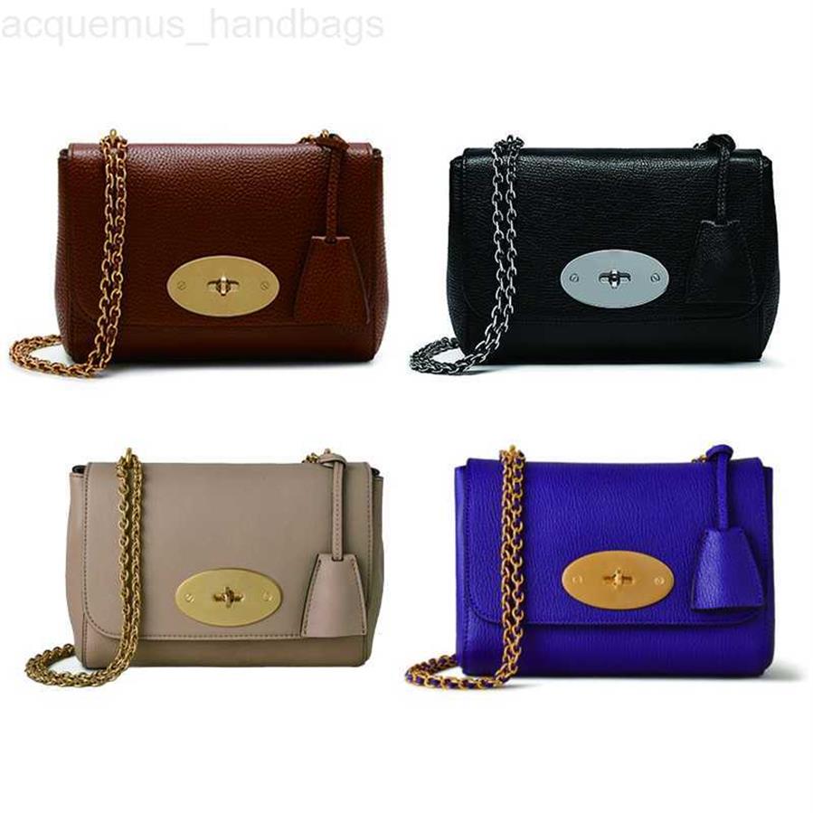 

Lily Mulberries Bag Designer Shoulder Bags With Chain Women Luxury Handbag British brand genuine leather Satchels crossbody bag To180r, Purple