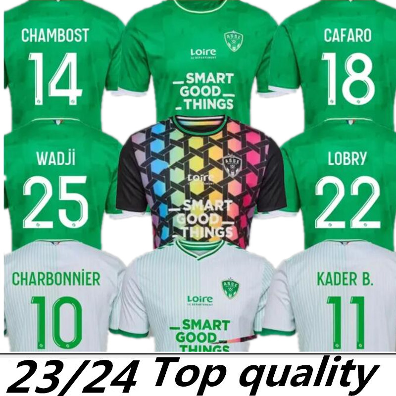 

2023 2024 MAILLOT DE FOOT AS Saints-etienne soccer Jerseys MAN KIT Youssouf 23 24 ST Etienne KHAZRI BOUDEBOUZ AHOLOU asse FOOTBALL SHIRT