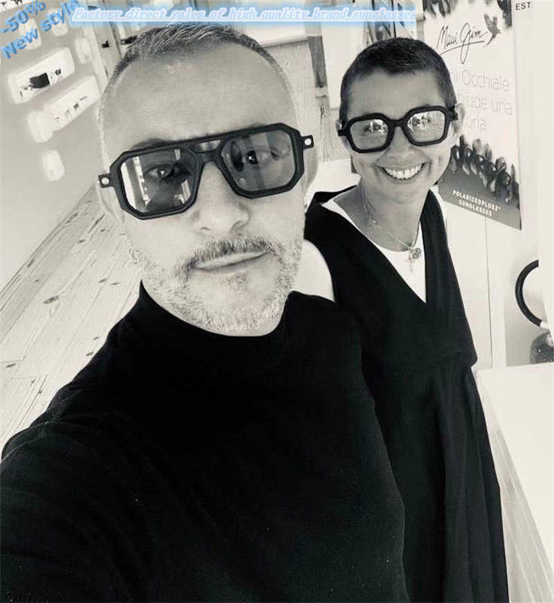 

Luxury Brands Design Sunglasses 23 Year New Kuboraum P8 Unisex Large Frame Sunglass Flat Lens Glass