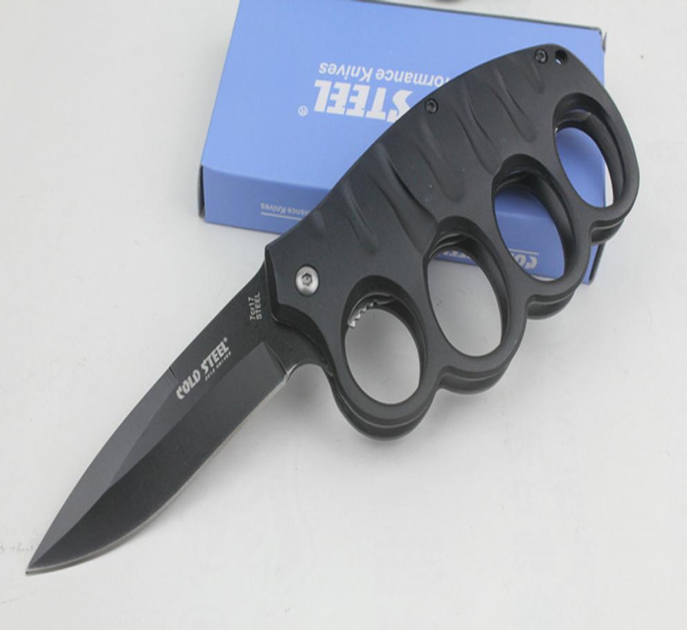 

Cold steel 219 Knuckle Duster pocket knife folding blade 7CR17Mov Blade Aluminum Handle hunting tactical camping knives9723076