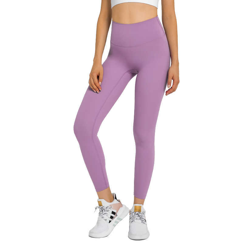 

Yoga Pant NWT Lunu 25" CLASSIC 3.0 No Camel Toe Yoga Pant Pants Sport Leggings Women Skin Feel High Waist Fitness Workout Gym Leggins L-23, Lavender