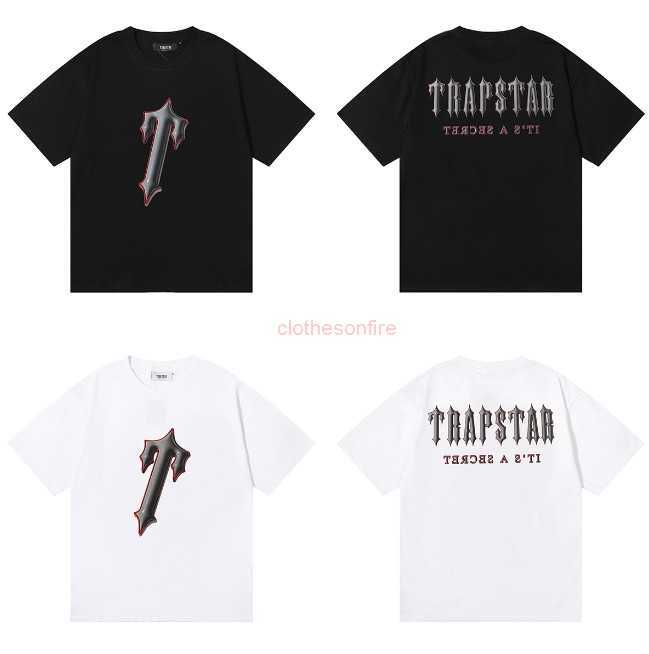 

Designer Fashion Clothing Tees Tsihrts Shirts Trapstar Decoded Infrared Tee American Casual Men Womens Loose Fitting Short Sleeved Tshirt Summer Rock Hip hop Co 25, Black