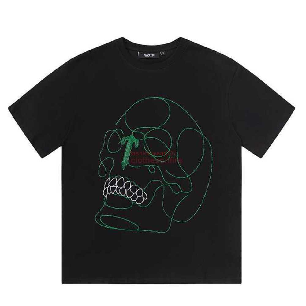 

Designer Fashion Clothing Tees Tsihrts Shirts Trapstar Rider Embroidery Tshirt Embroidered Skull Head Loose Cotton Short Sleeve Tshirt Summer Rock Hip hop Cott 27, Black