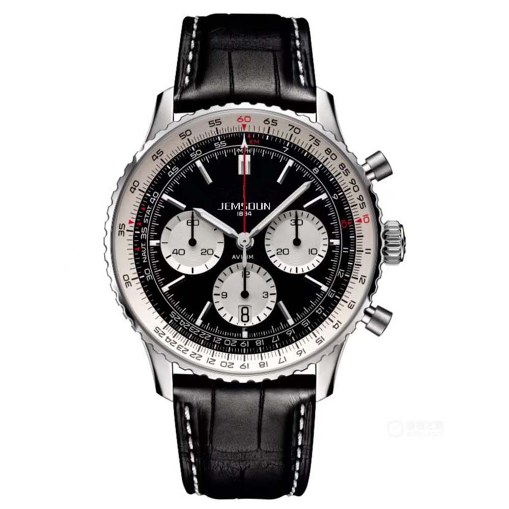 

2023 Mens Multi-functional chronograph quartz Mechanical Watch 50mm Leather Strap Blue Black Sapphire WristWatches Super luminous montre de luxe, 19