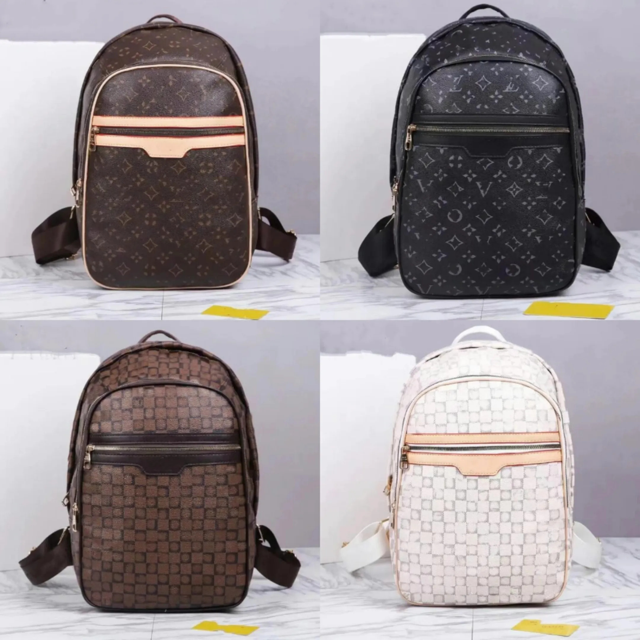 

L Large Capacity Backpack Luggage Bag Mens Womens Duffle Travel School Bags Backpacks Handbag Purse Vintage Totes Designer Handbag Bookbag AAA, Yellow flower