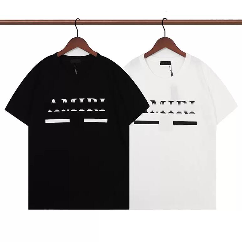 

Summer Men's T-shirts Quality Designer Men Amiris Tees Print T-shirts Short Sleeve Casual Letter T-shirt Loose Men's Tee Crewneck Oversize Tee Hip Hop T-shirts, W1111