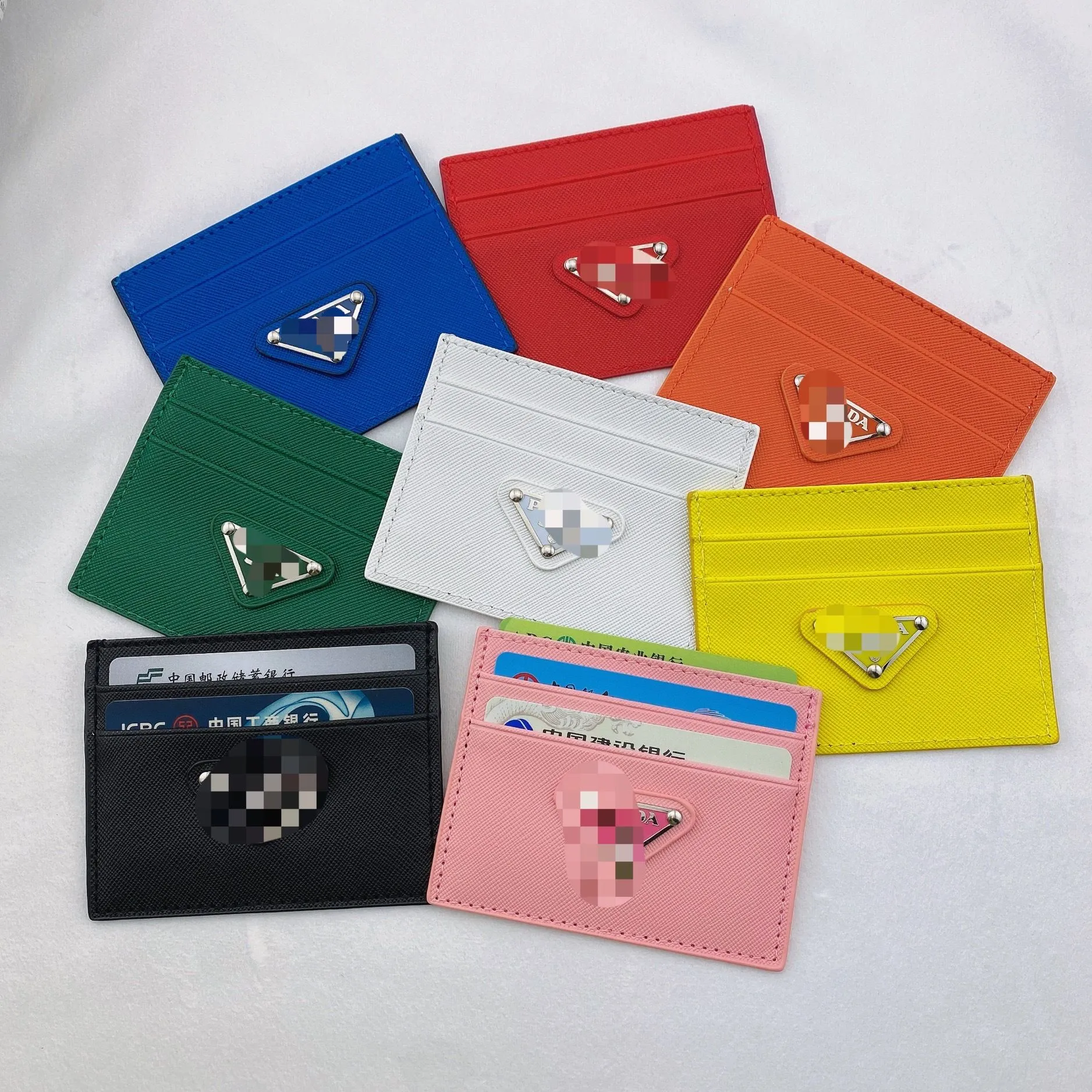 

Designer Mens Card Holder With Pattern Print Luxury Short Wallet Men Women Credit Clutch Mini Bag Cardholder Designer Case Leather Purse