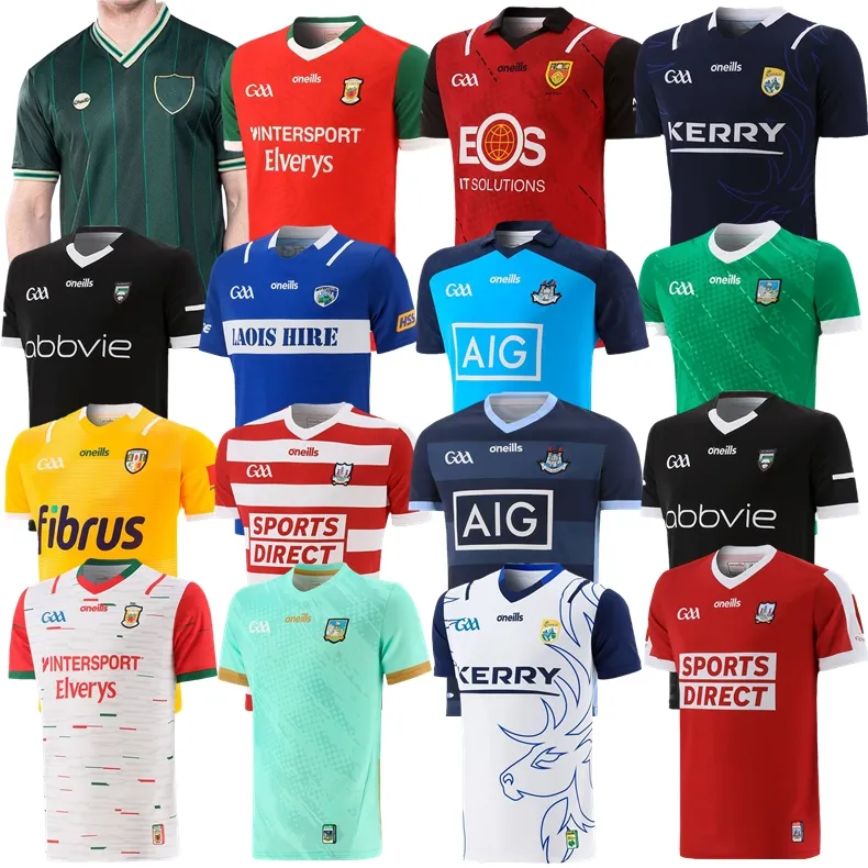 

2023 Ireland Premier Limerick Cork Dublin GAA jerseys 22 23 Down Louth Antrim Wexford Wicklow Laois MAYO Hurling Derry Westmeath home away shirt, 2023 kerry away jersey