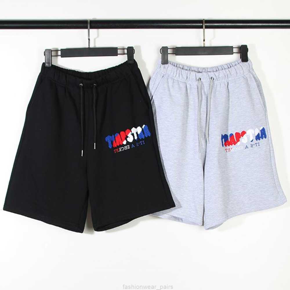

Designer Short Fashion Casual Clothing Small Street Fashion Trapstar Towel Embroidered Sports Shorts Summer Mens Womens Cotton Casual Capris Beach shorts 2023, 4103 black
