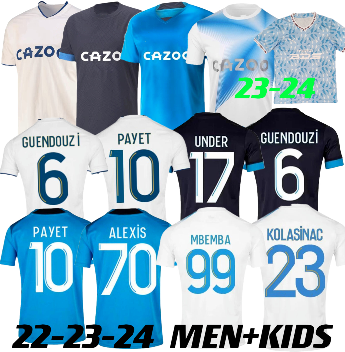 

ALEXIS 22 23 24 Olympique De Marseilles soccer jersey PAYET 22 2023 24 OM GERSON MILIK GUENDOUZI Away maillot de KAMARA football shirt 30 Year Anniversary, 22 23 3rd+patch
