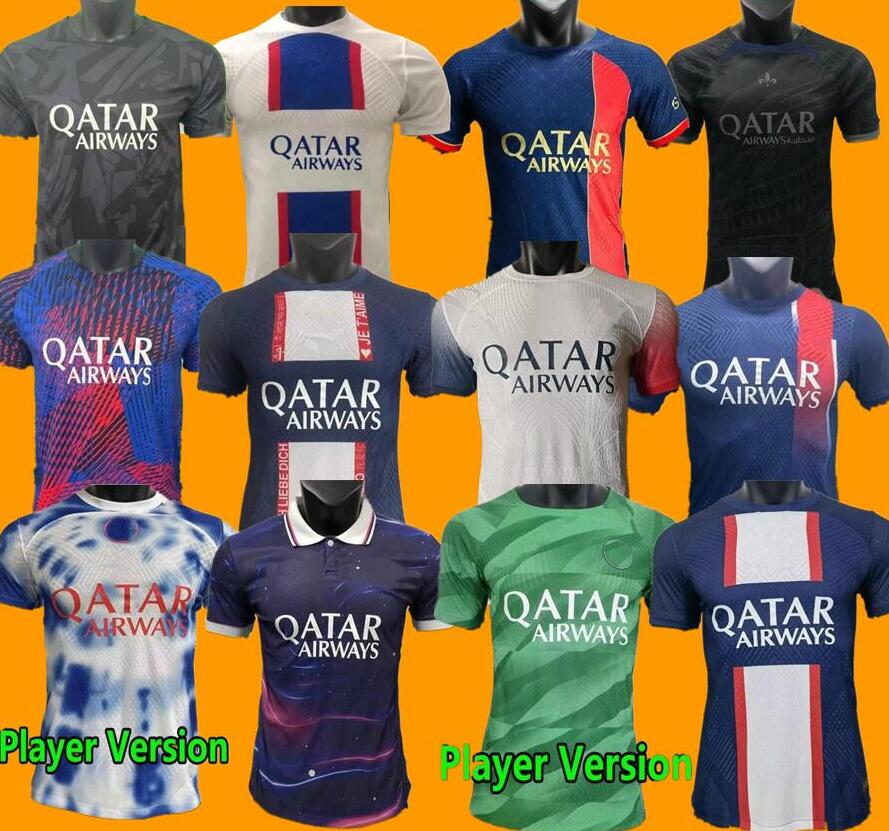 

player version 23  MBAPPE soccer jersey SERGIO RAMOS DI MARIA DRAXLER football shirt 2023 2024 MARQUINHOS VERRATTI Men Maillots psgS 888, 22/23