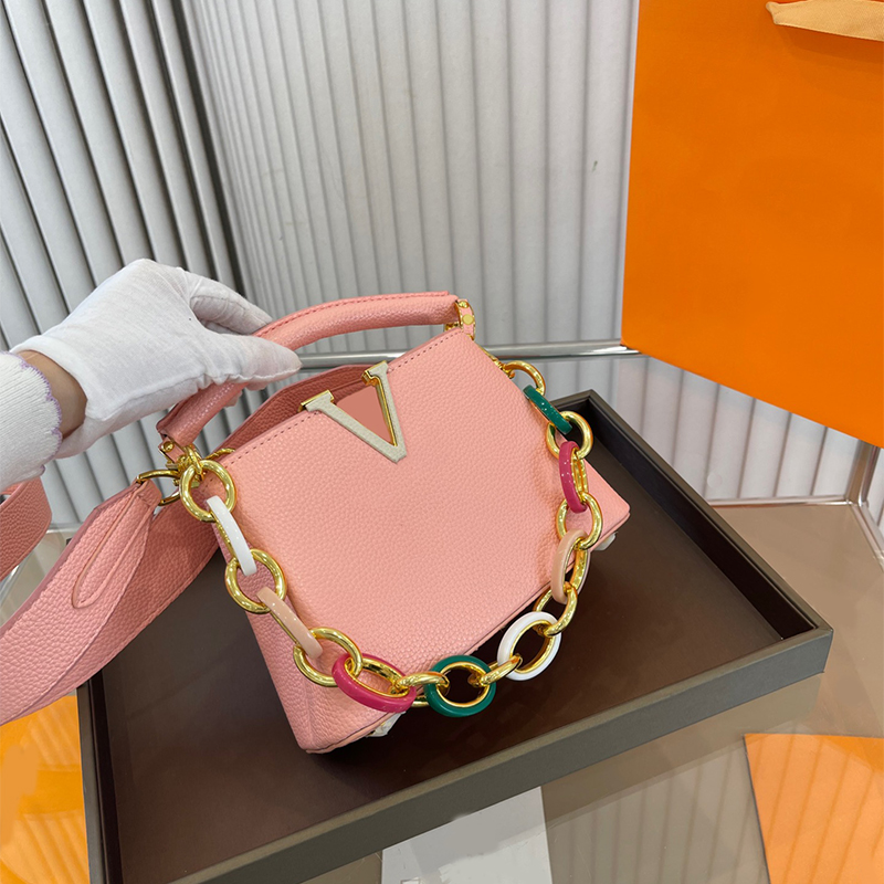 

Fashion Designers Capucines Tote Bags for Women Handbag designer totes Bag Ladies chain Shoulder bags Shopping Crossbody bag Purse 2306191PE, Pink