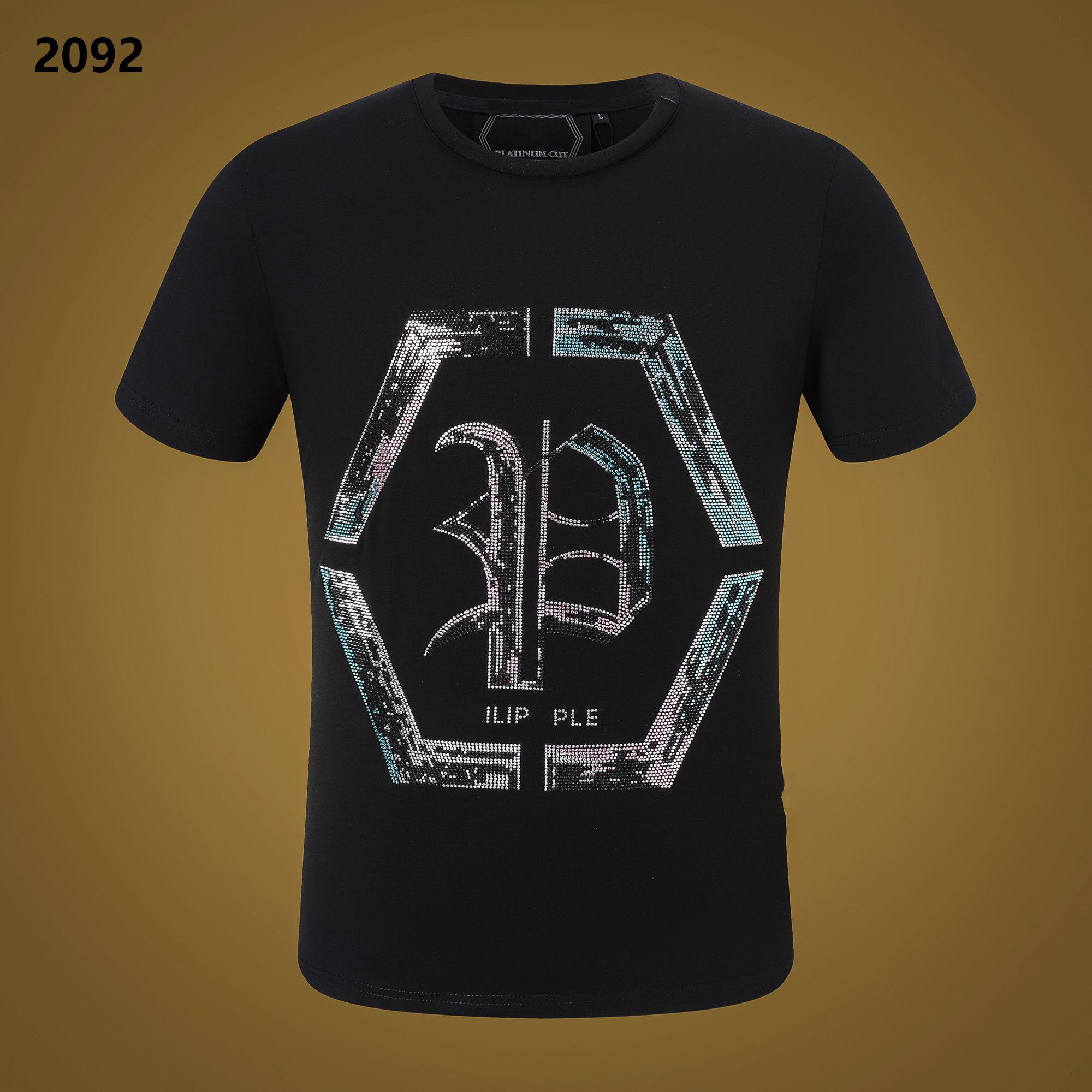 

NEW STYLE Phillip Plain Men T Shirts Designer PP Skull Diamond T Shirt Short Sleeve Dollar Brown Bear Brand Tee High Quality Skulls T Shirt Tops P2092, White