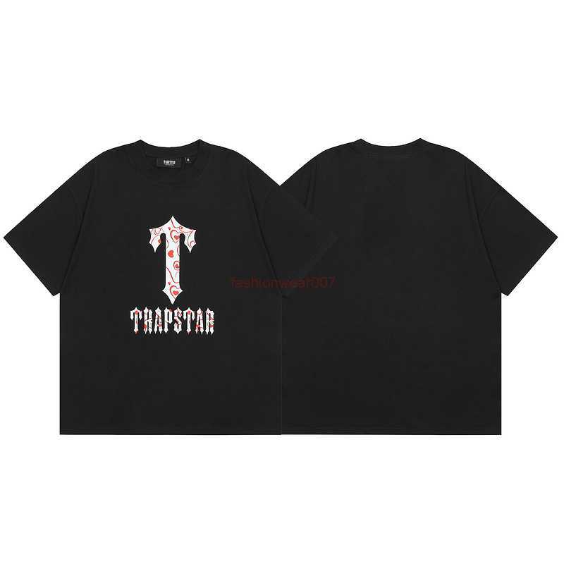 

Designer Fashion Clothing Tees Tsihrts Shirts 2023 New Trapstar Short Sleeve Love Letter Printing Summer High Street Mens Womens Fashion Versatile Round Neck Tshir, Black