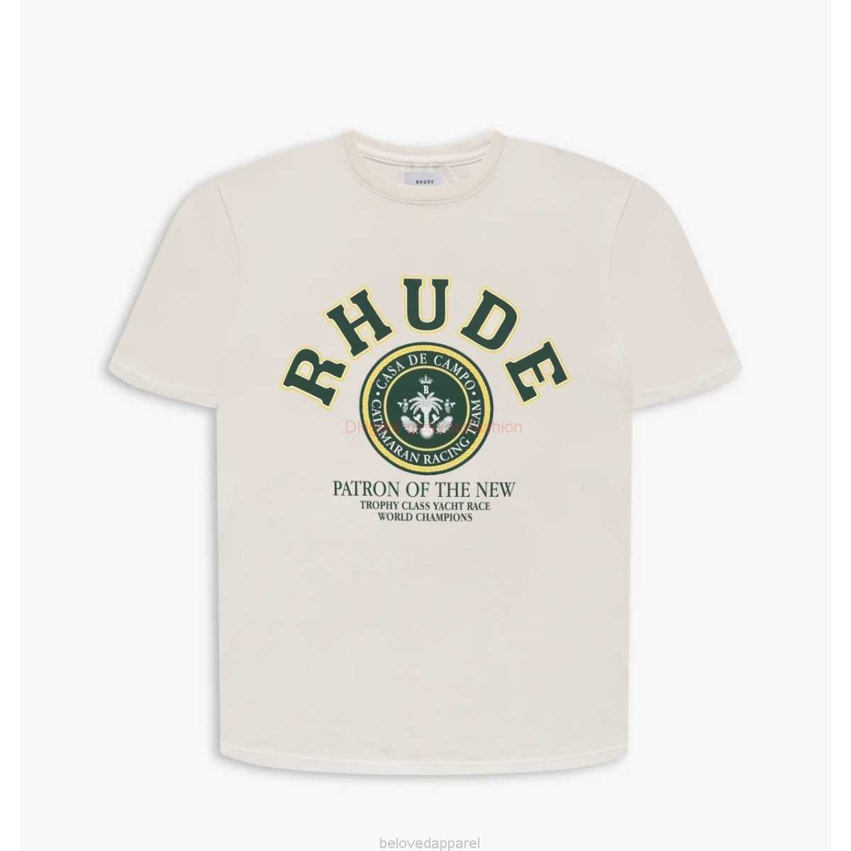 

Designer Fashion Clothing Tees Tshirt H8018rhude Letter Printed Rhuigi Manager Top Short Sleeve Tshirt Cotton Streetwear Tops Casual Sportswear Rock Hip hop for sa, White/h8018