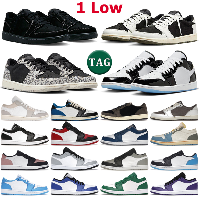 

1 low Olive basketball shoes men women Black Phantom Cement Concord Shadow Bred Toe True Blue Light Smoke Grey True Blue mens trainers outdoor sports sneakers, 30