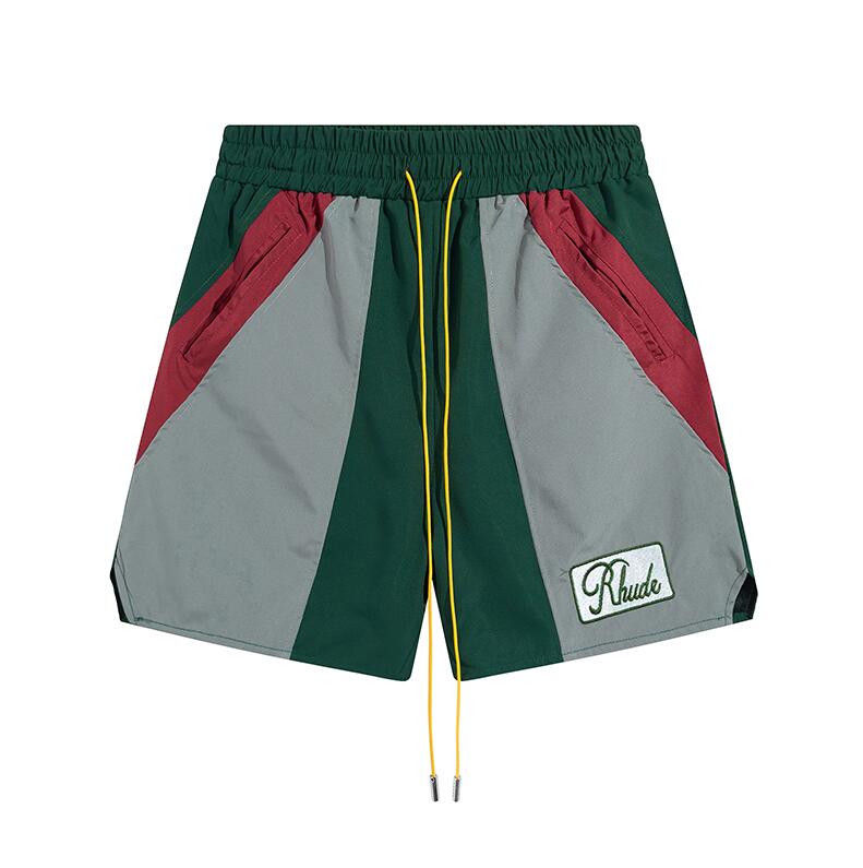 

men shorts designer shorts rhude shorts size S M L  summer fashion beach pants men high quality street wear red blue black purple pants lightweight mens short US lpm, Q11111