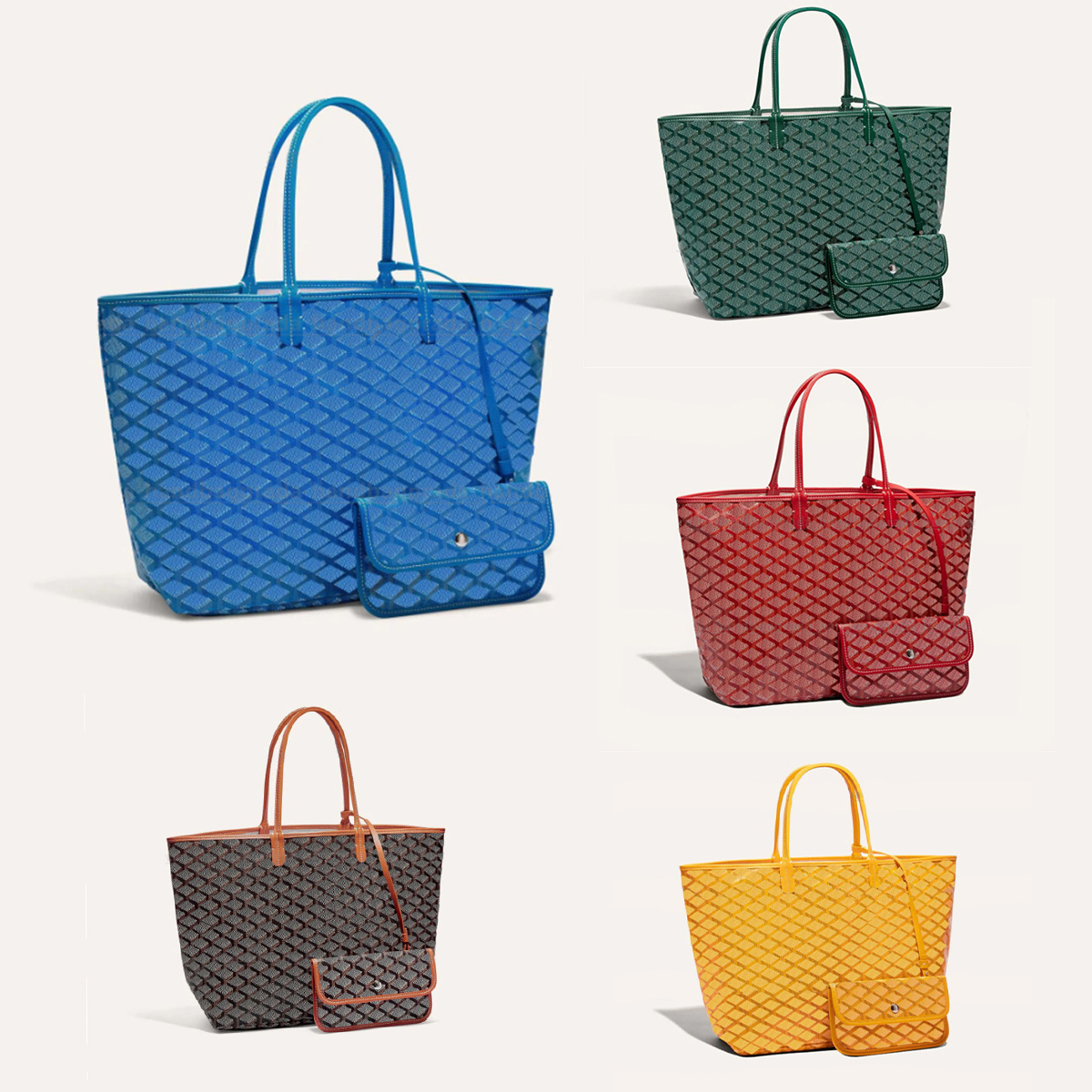 

Luxury Designers Clutch Large Shopping Bag Tote Shoulder Bag Wallet Messenger Bag Tote Bag Men Leather Wallet Women Duffle Bag, #1 green