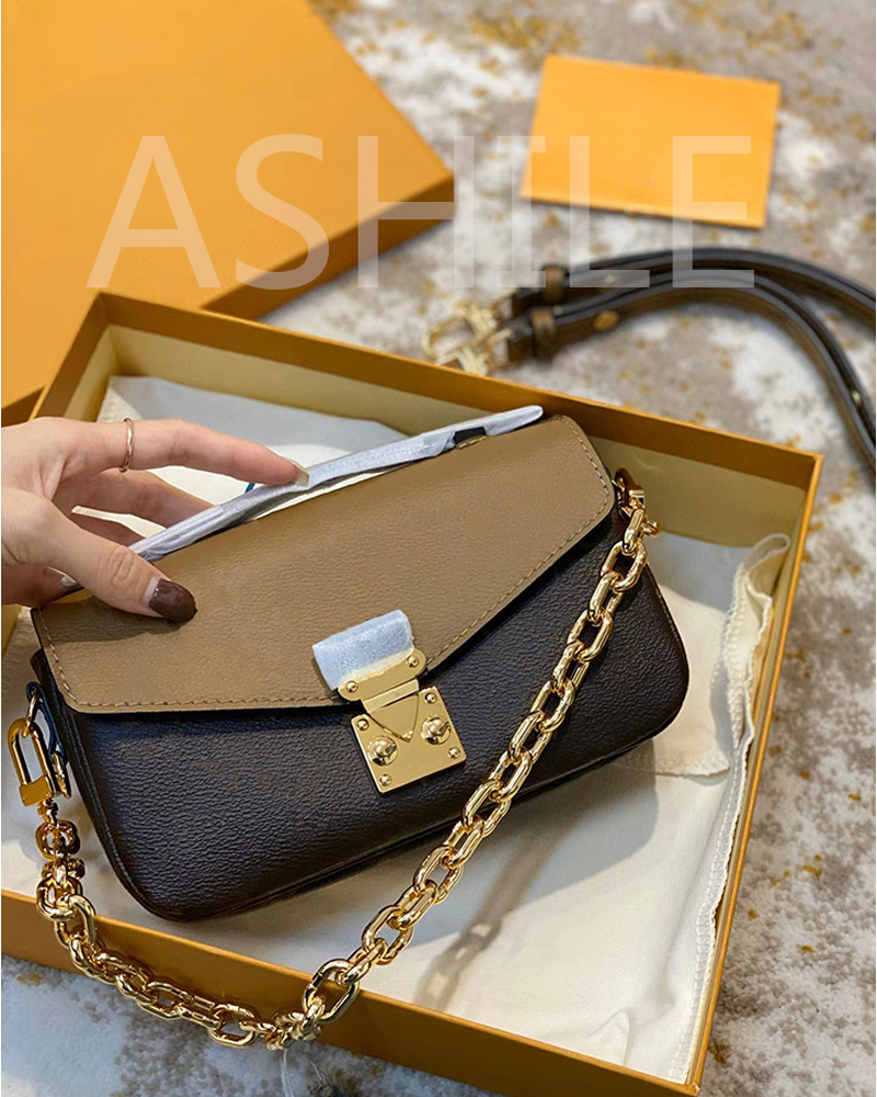 

Designer Fashion Luxury Women's Shoulder Bags Handbag Crossbody High Quality Chain Women Bag, Brown1