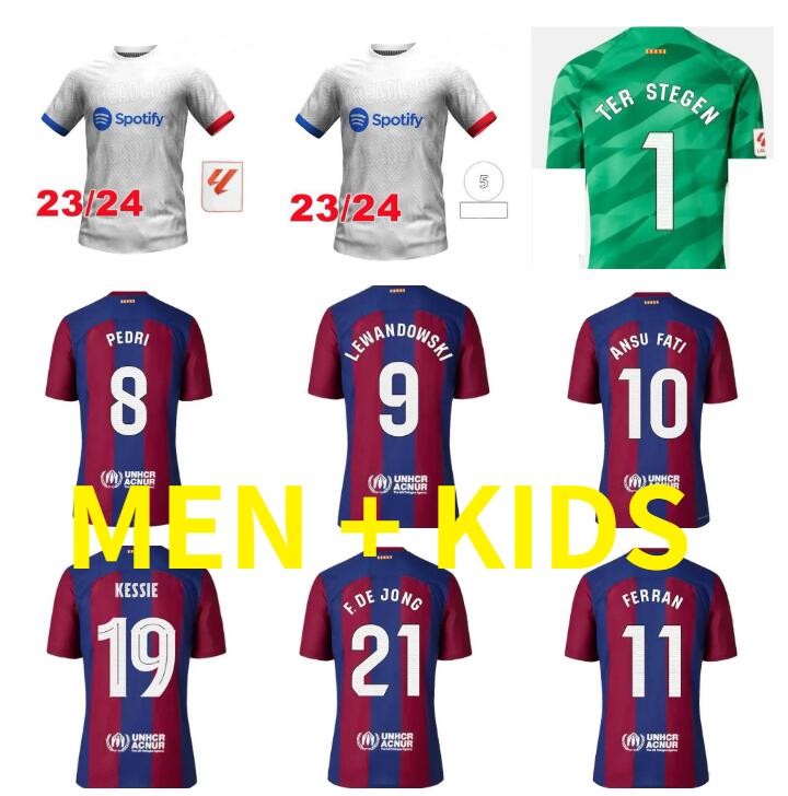 

Lewandowski PEDRI GAVI soccer jerseys R. ARAUJO CHRISTENSEN F. DE JONG KESSIE Raphinha FERRAN bArcElOnAs 22 23 Camisetas de ANSU FATI 2022 2023 kit shirt men kids Kounde, 23/24