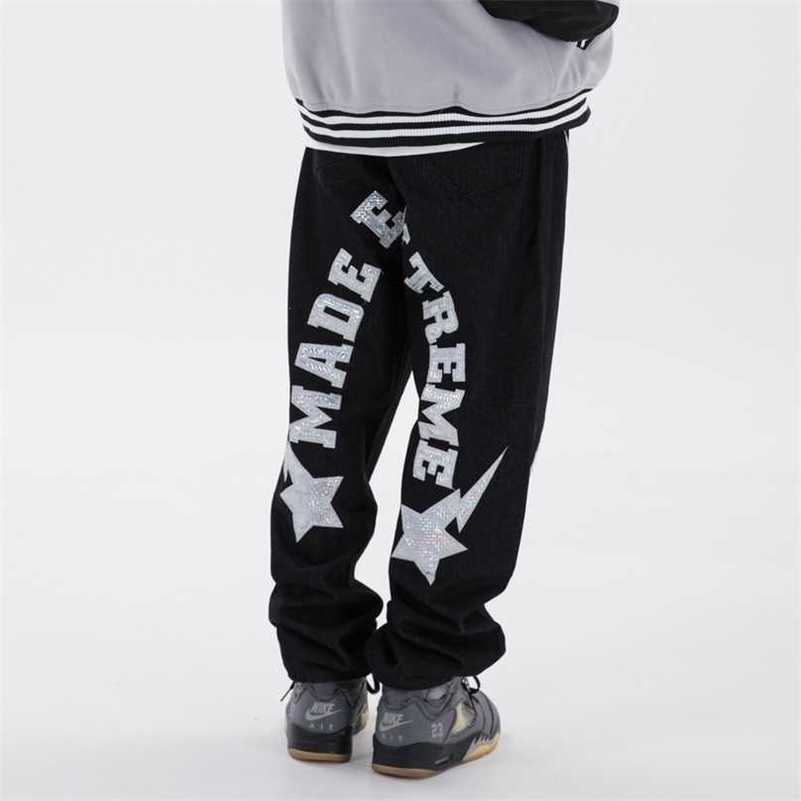 

Vintage Retro Metal Style Reflective Patchwork y2k Pants Punk Goth Mens Denim Gothic Jeans Trouser Hip Hop Streetwear Jean, Purple