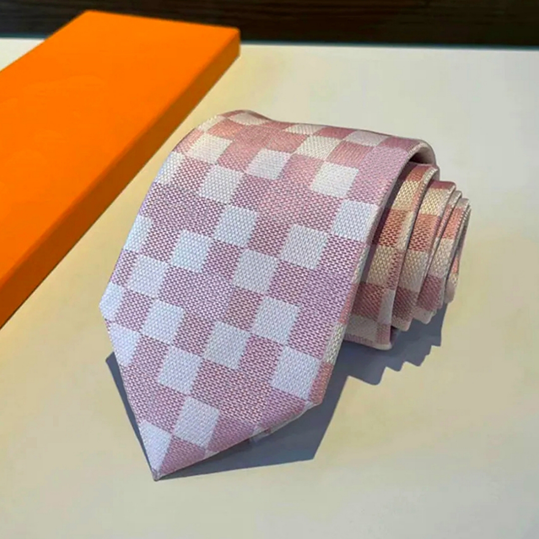 

Men's Tie letter Designer Silk Necktie black, blue Jacquard Party Wedding Business Woven fashion plaid Design box suit Tie