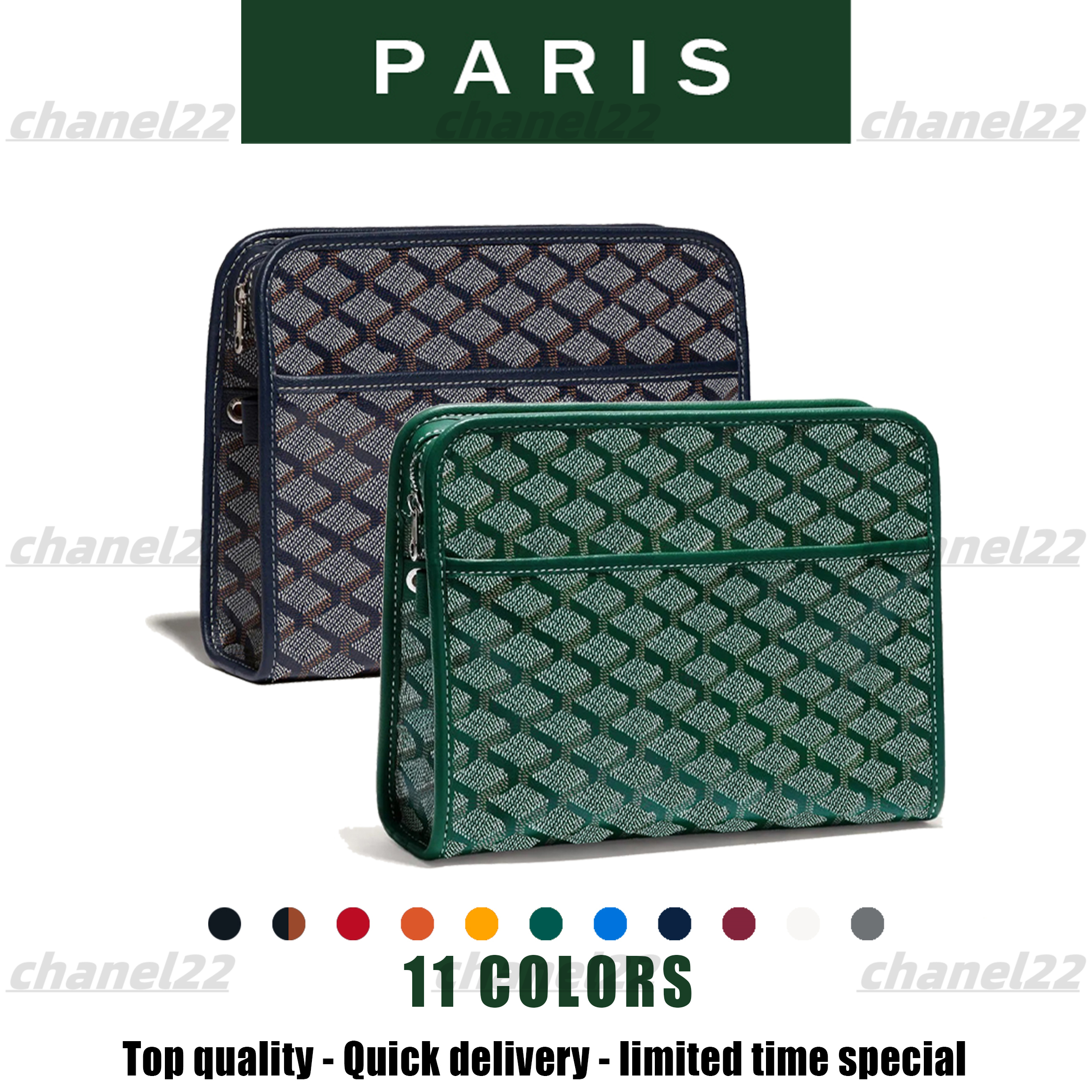 

Toiletry Kits large Bags woman Wallet Designer Luxury womens mens purse wash Clutch bag Genuine leather handbag CrossBody tote city Shoulder Cosmetic bags, Green