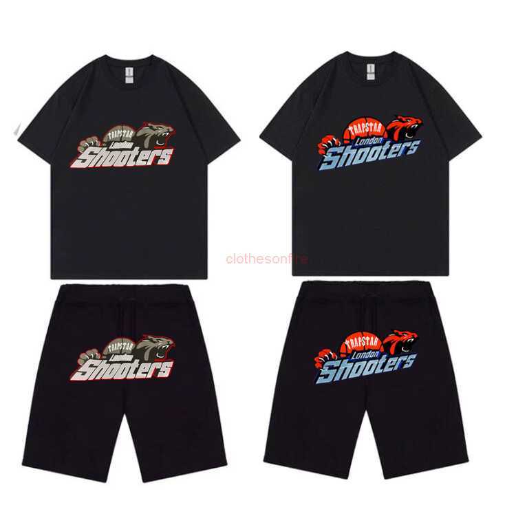 

Designer Fashion Clothing Mens Tracksuits Tees Tshirts Shirts Shorts 2023 Casual Short Sleeved Shorts Set Trapstar Red Black Tiger Head Printed Tshirt Set Couple Co, Shipping fee