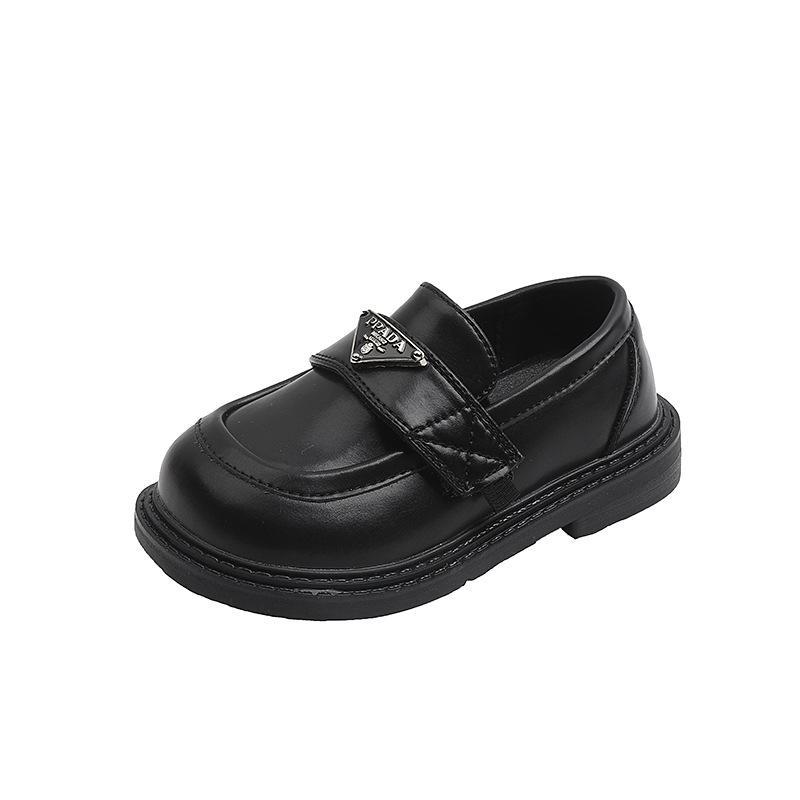 

Sneakers Kids Shoes Casual Footwear Black Horse Spring Leather Fashion Boys Girls Soft Sole F14392, C1