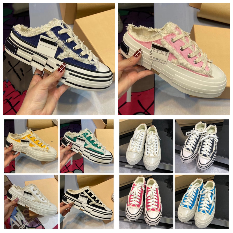 

2023 new Luxury XVessel G.O.P. Lows Canvas Shoes Mens Women Fashion Designer Vessel by Piece Speed black white Pink Tweed Casual Shoes, 11
