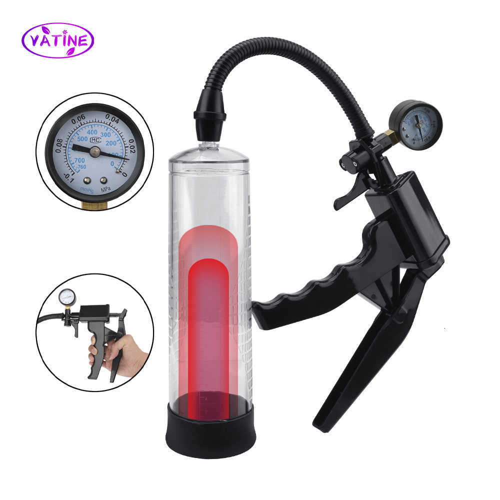 

Sex Toy Massager Pressure Gauge Penis Pump for Men Cock Enlargement Medical Exerciser Glans Sucking Male Masturbator Erotic Products Toys 18